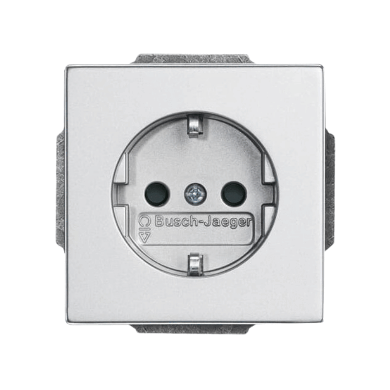 Busch-Jaeger 20EUC-83 Schuko-Steckdose – Future Linear, alu-silber