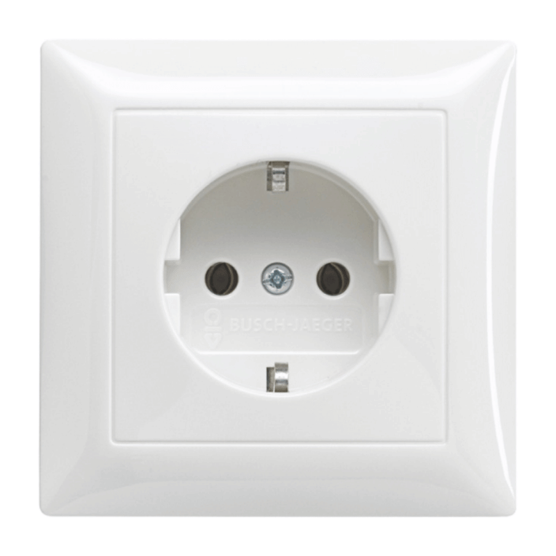 Busch-Jaeger 20EUJ-914 Schuko-Steckdose kompl. – Balance SI, 1-fach, alpinweiß