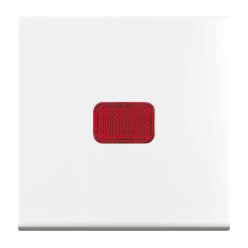 Busch-Jaeger 2509-914 Kontrollwippe – Balance SI, 1-fach großes Fenster, rot, alpinweiß