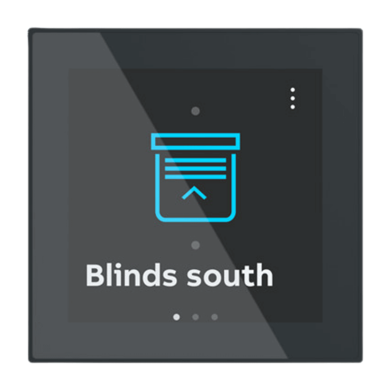 Busch-Jaeger 2TMA310010B0004 KNX Touchpanel – Room Touch, free@home, 4 Zoll, Glas, schwarz