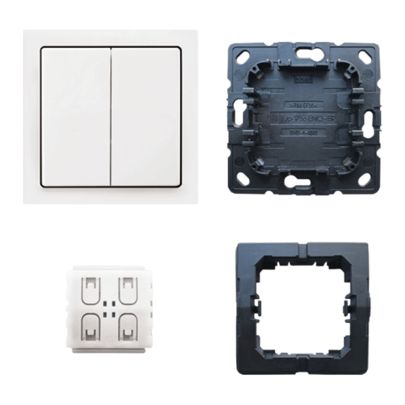 Busch-Jaeger 6716UJ-84 Funk-Wandsender-Set – FoH Future, studioweiß