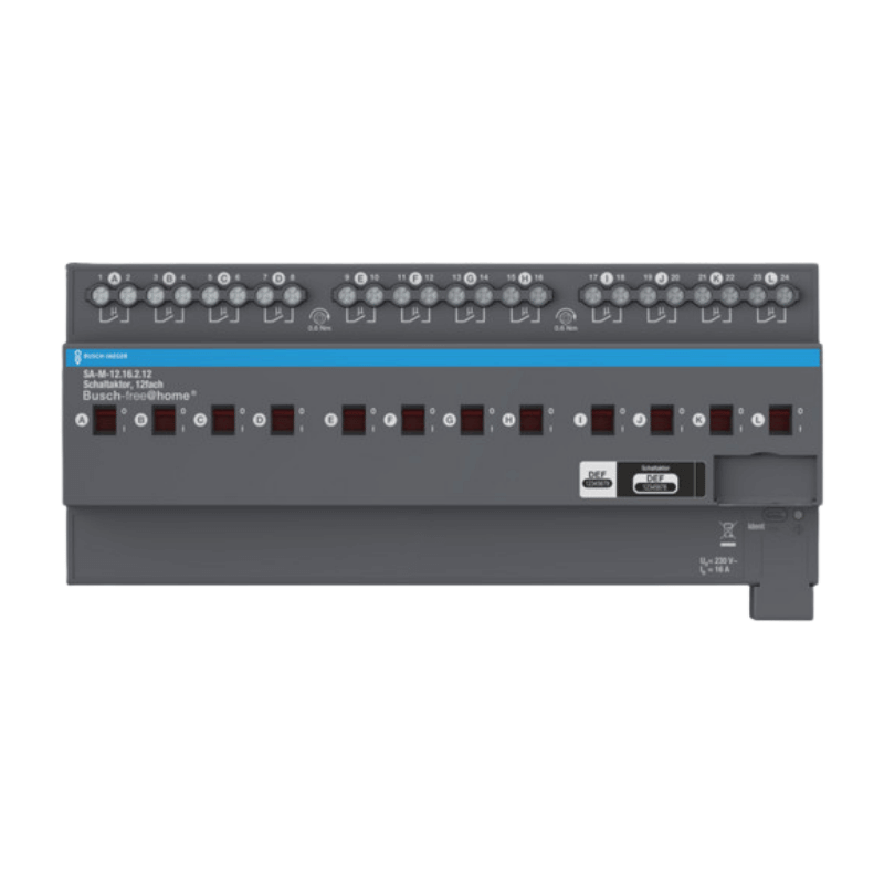 Busch-Jaeger SA-M-12.16.2.12 Schaltaktor – free@home, 16 A, 12-fach
