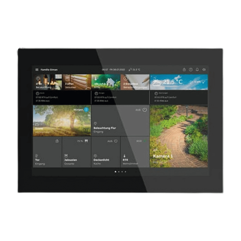 Busch-Jaeger ST/U10.1.11-825 KNX-Touchpanel – SmartTouch, schwarz/edelstahl, 10 Zoll