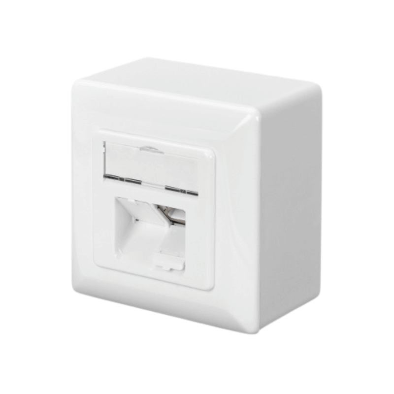Digitus DN-9006-N Datendose – Aufputz, CAT6, 2-fach, LSA, geschirmt, weiß