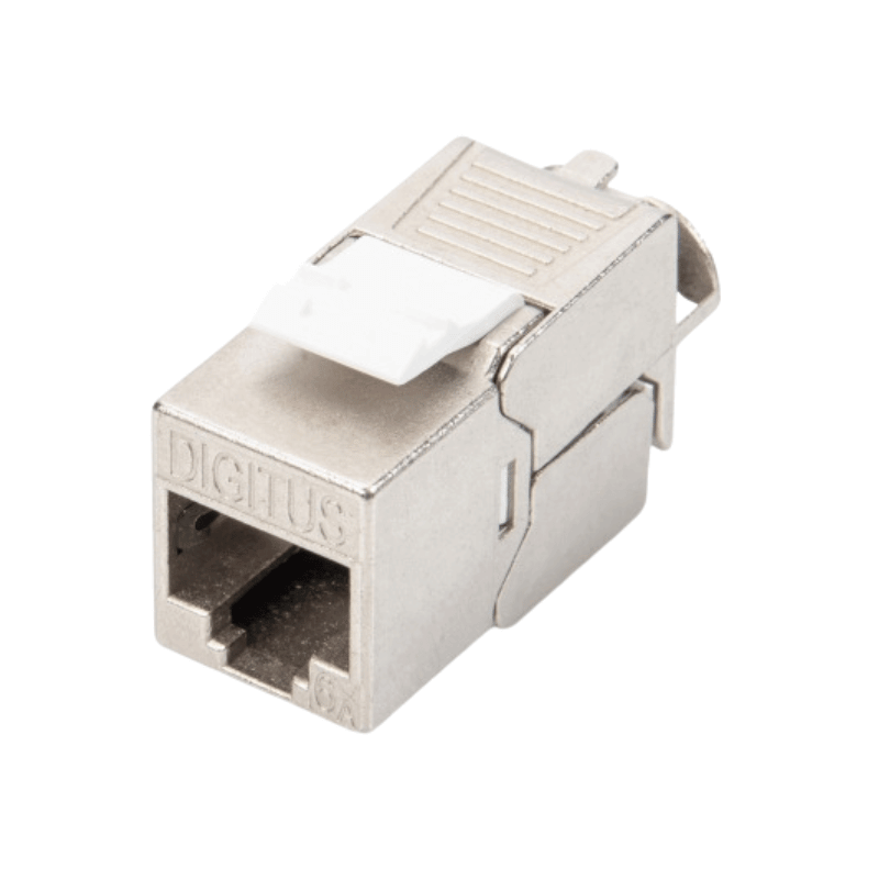 Digitus DN-93615 Keystone Modul – CAT6A, geschirmt, Montageanschluß werkzeugfrei, silber