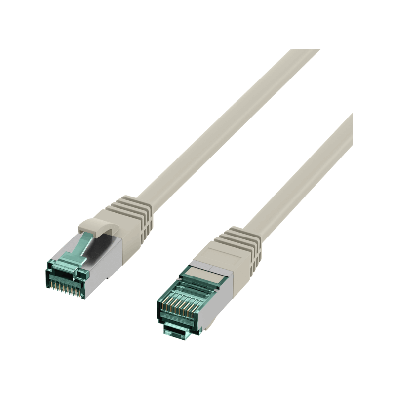 EFB MK6001.0,5G Patchkabel 0,5 m – Cat.6A, 2x RJ45, halogenfrei, Grau