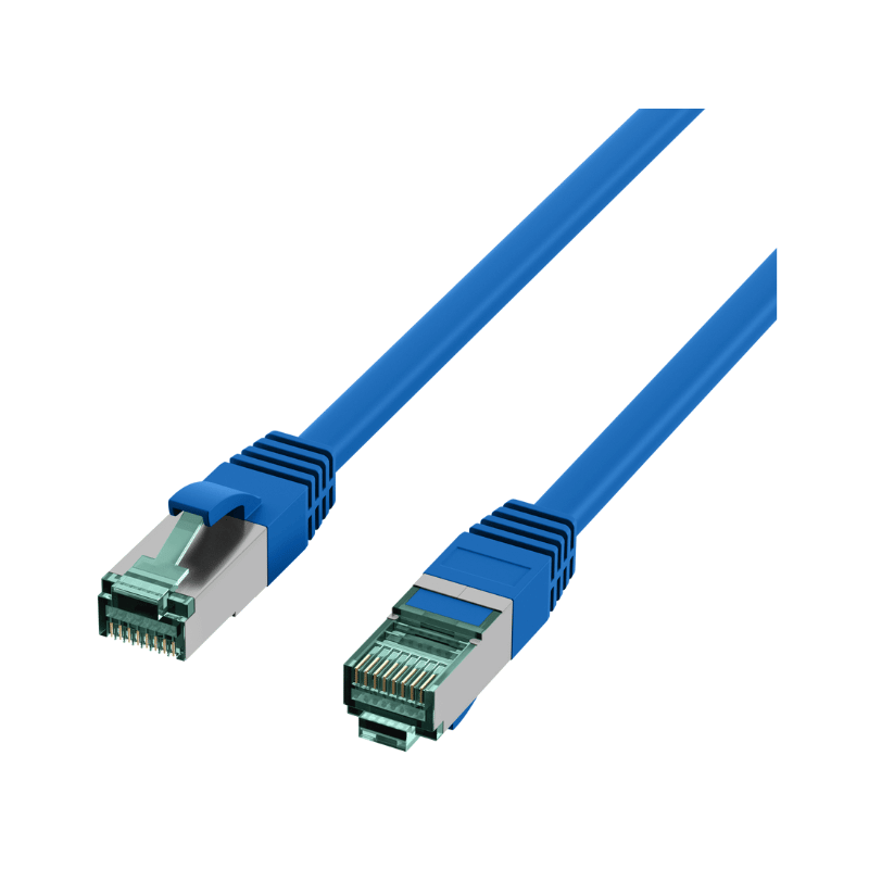 EFB MK6001.0,5BL Patchkabel 0,5 m – Cat.6A, 2x RJ45, halogenfrei, Blau