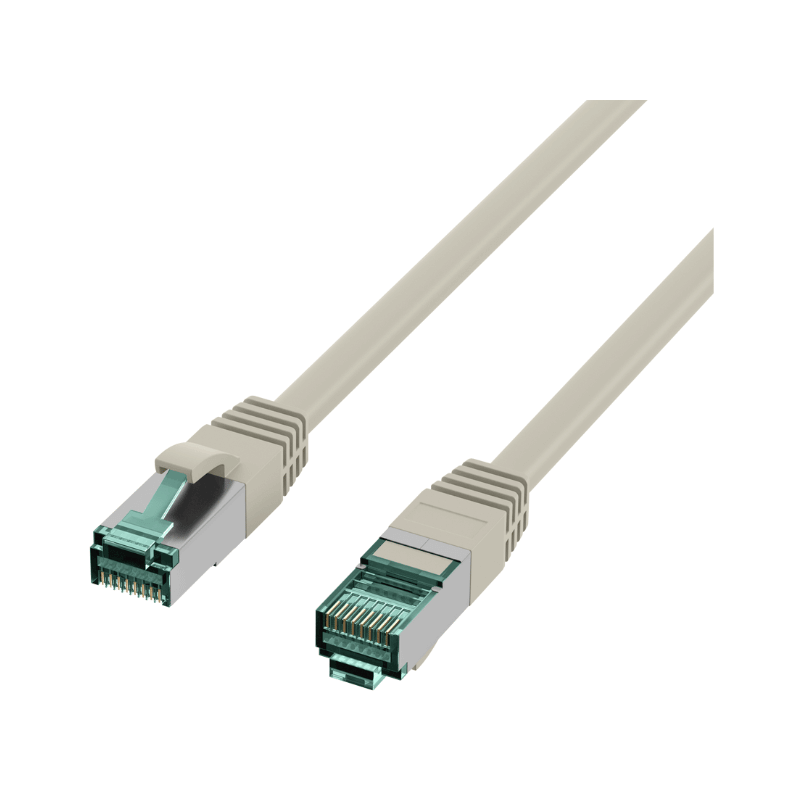 EFB MK6001.1G Patchkabel 1,0 m – Cat.6A, 2x RJ45, halogenfrei, Grau