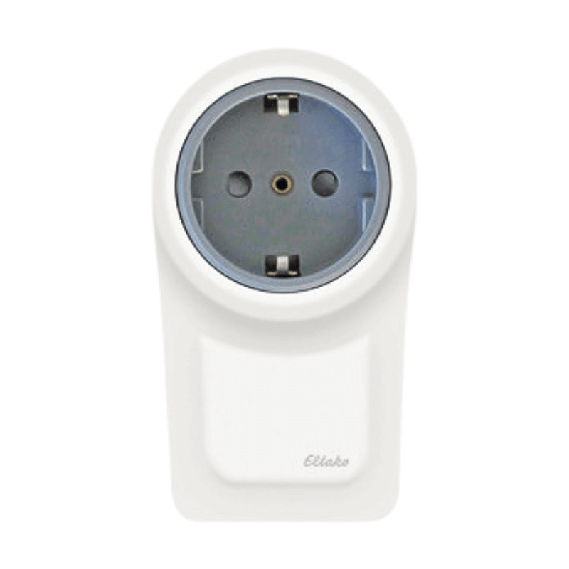 Eltako Steckdosen-Lichtaktor 30100020 – 1 Schließer, 10A/250V, Funk, reinweiß