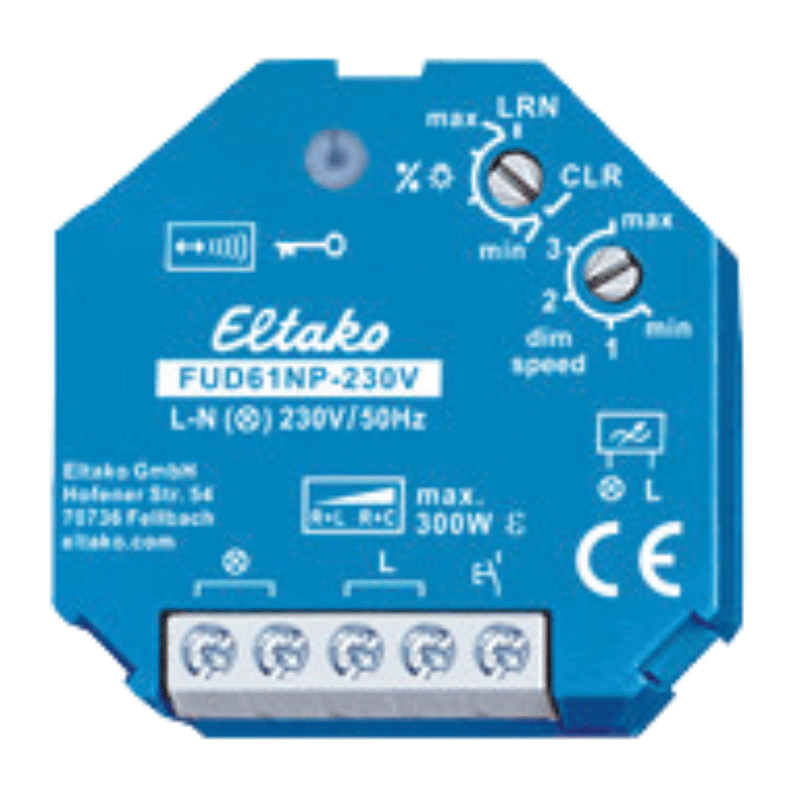 Eltako Dimmaktor FUD61NP-230V – EnOcean, 1-fach, UP, 230V, 868MHz
