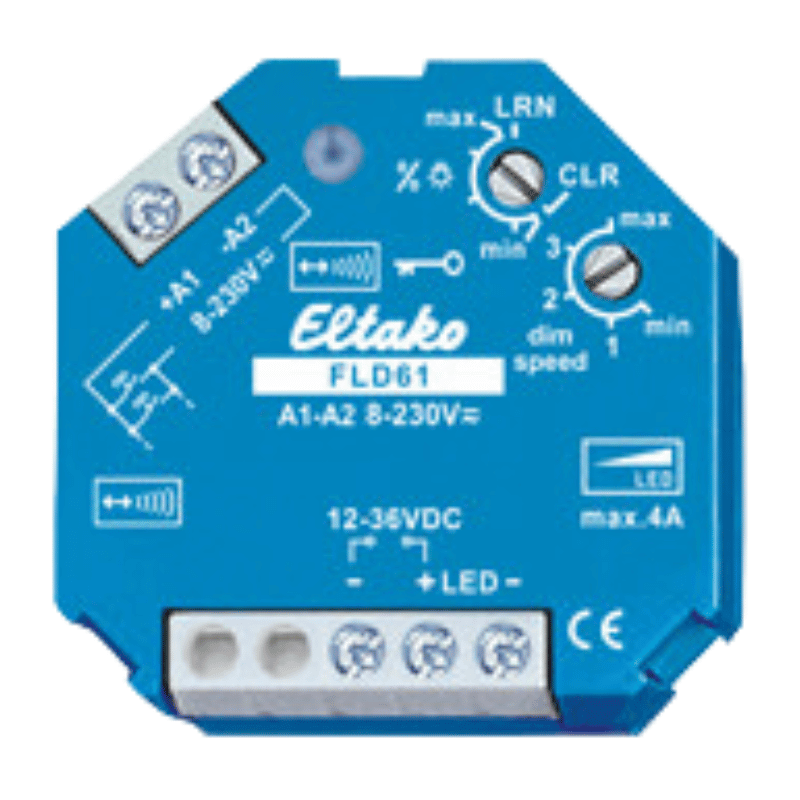 Eltako Dimmaktor FLD61 – EnOcean, 1-fach, DC, PWM, 12–36V, 4A, Aufputz