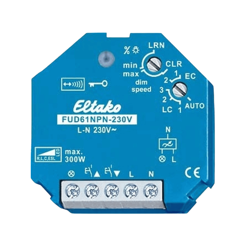 Eltako FUD61NPN-230V EnOcean-Dimmaktor – 1-fach, mit Neutralleiter, 300W