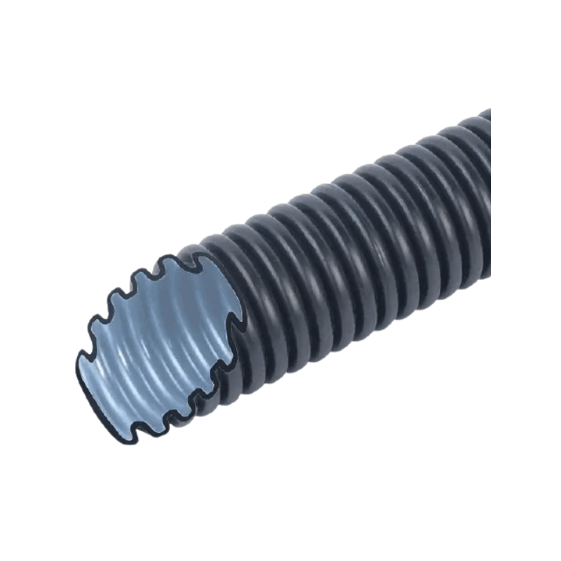 Fränkische FBY-EL-F25SW Wellrohr 25 mm – 50 Meter, biegsam, schwarz