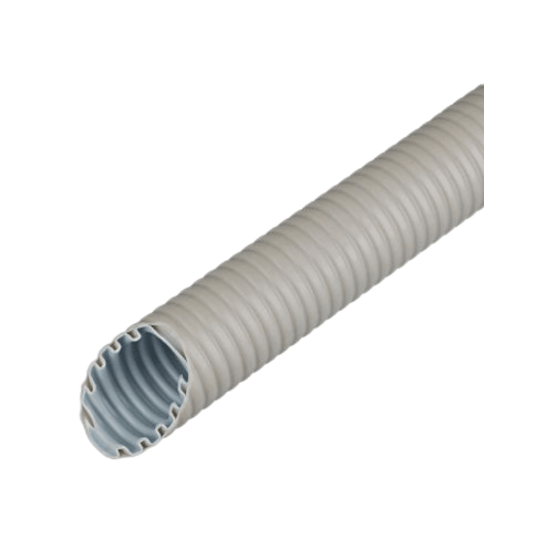 Fränkische FFKuS-EM-F25GR Wellrohr 25 mm – 50 Meter, biegsam, grau
