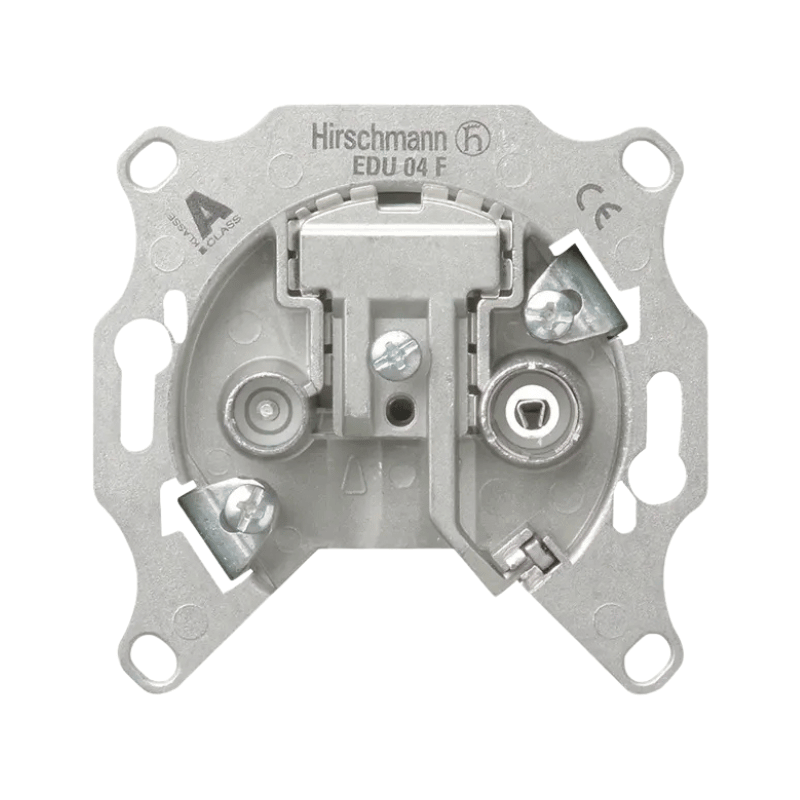 Gira 004600 Antennendose – System 55, 2-fach, Stichdose, Universal, 4 dB