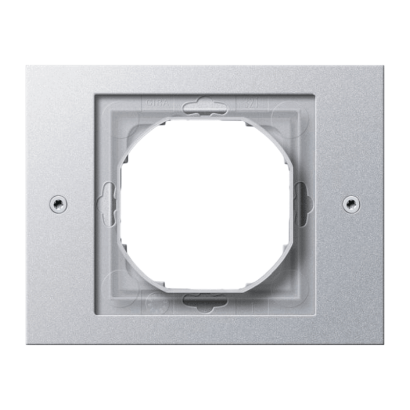 Gira 021165 Rahmen – TX_44, 1-fach, IP44, Farbe Alu