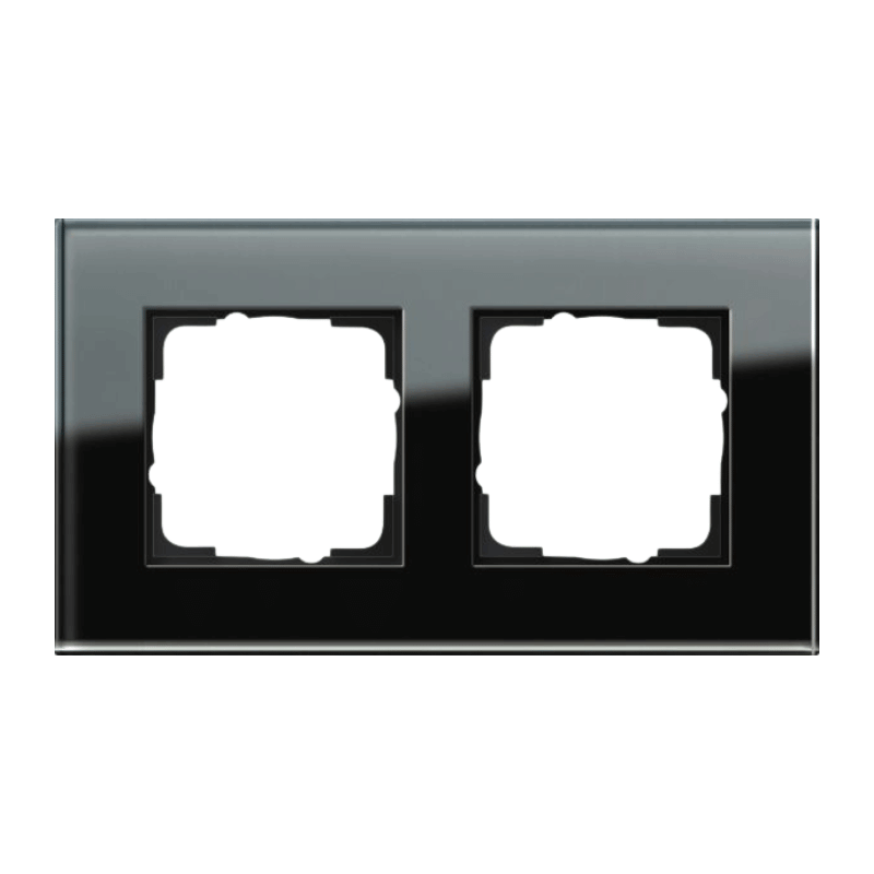 Gira 021205 Rahmen – Esprit, 2-fach, Glas, schwarz