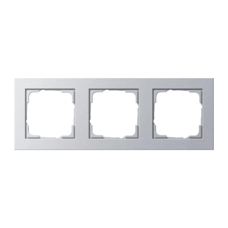 Gira 021325 Rahmen – E2, 3-fach, Farbe alu