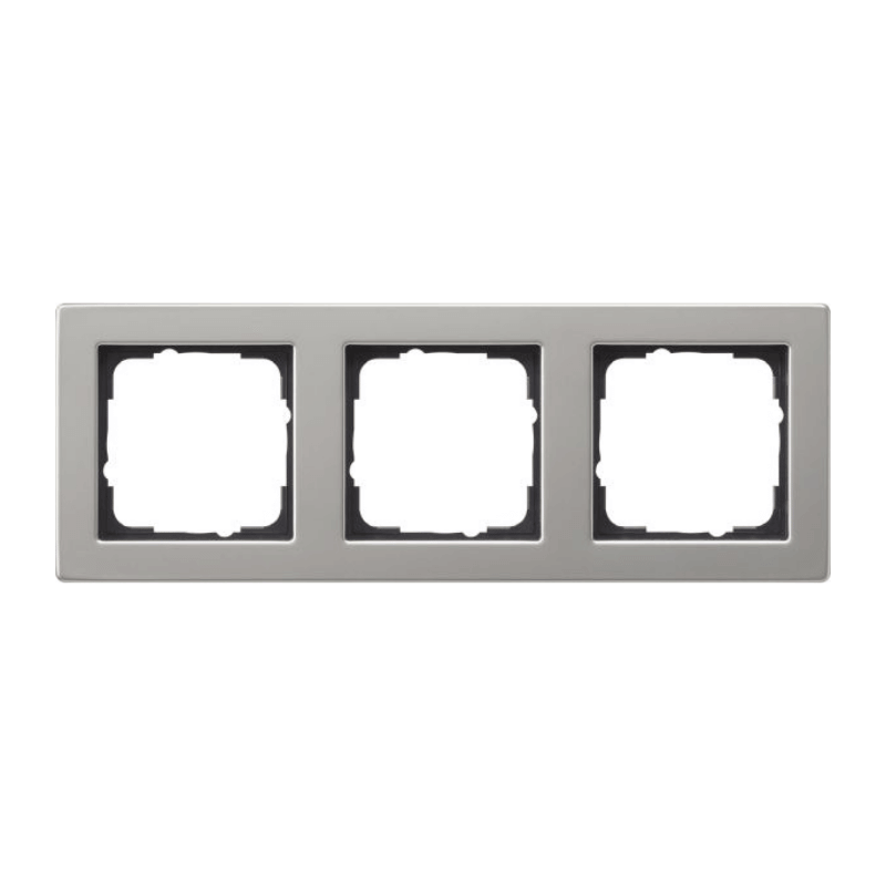 Gira 021333 Rahmen – E2, 3-fach, edelstahl