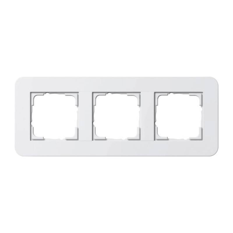 Gira 0213410 Rahmen – E3, 3-fach, reinweiß/reinweiß