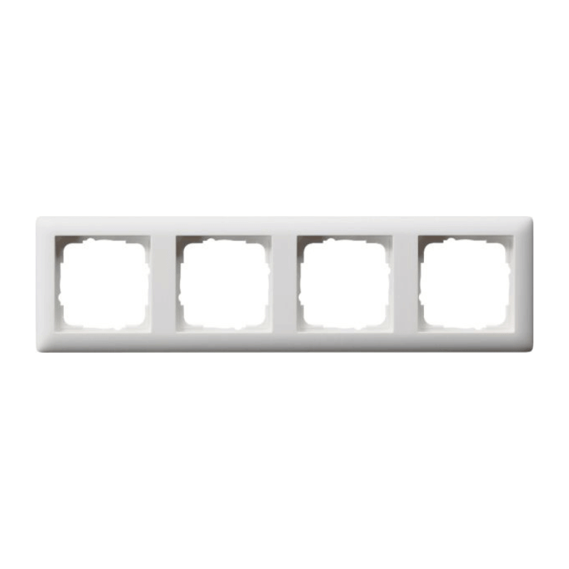Gira 021404 Rahmen – Standard 55, 4-fach, reinweiß seidenmatt