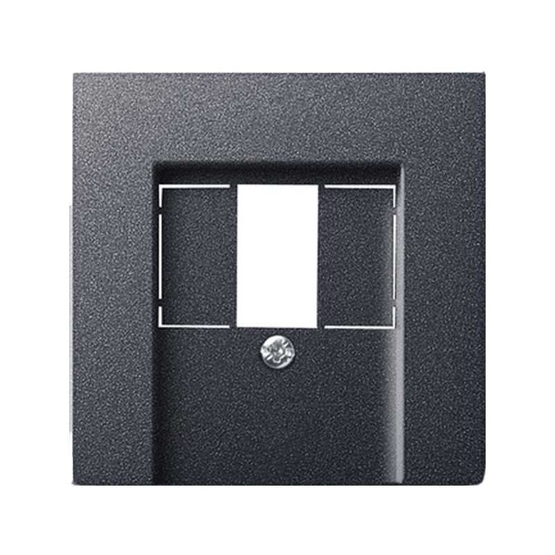 Gira 027628 Abdeckung TAE/USB Anschlussdose – Event, anthrazit