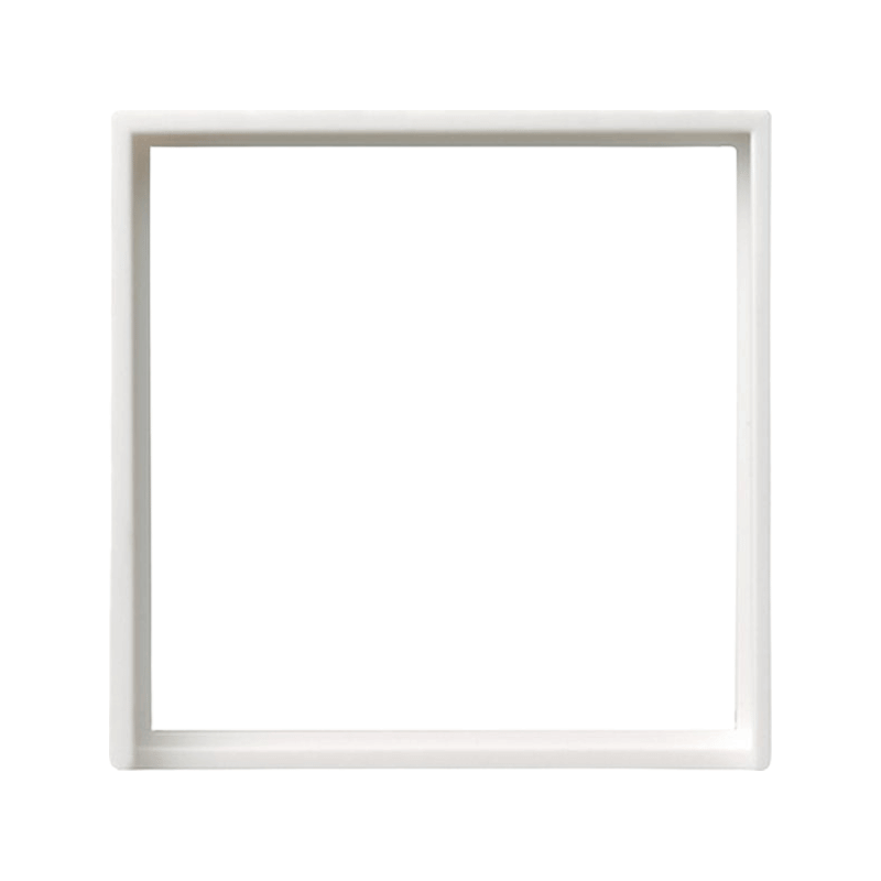 Gira 028227 Adapterrahmen – System 55, Ausschnitt 50x50mm, reinweiß seidenmatt