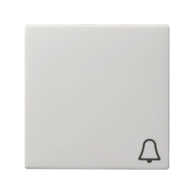 Gira 028603 Wippe – System 55, Symbol Klingel, reinweiß glänzend