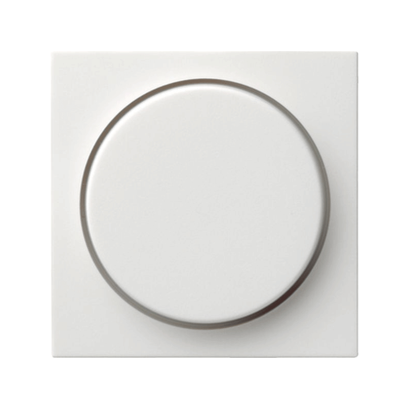 Gira 065027 Abdeckung Drehdimmer – Standard 55, reinweiß seidenmatt