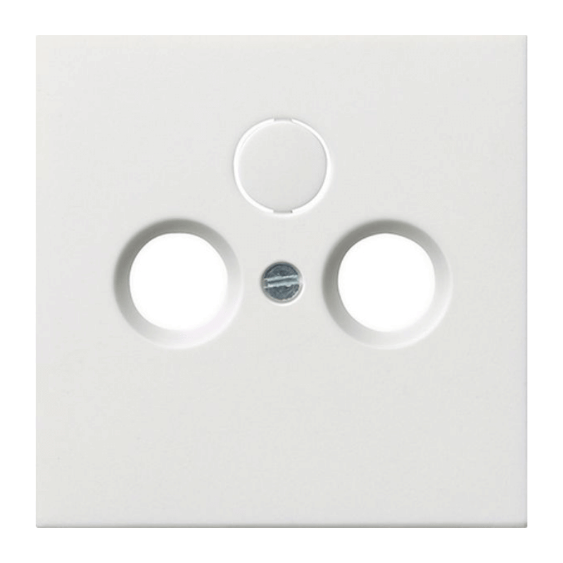 Gira 0869112 Abdeckung Antennendose – Flächeschalter, 2/3-fach, reinweiß glänzend