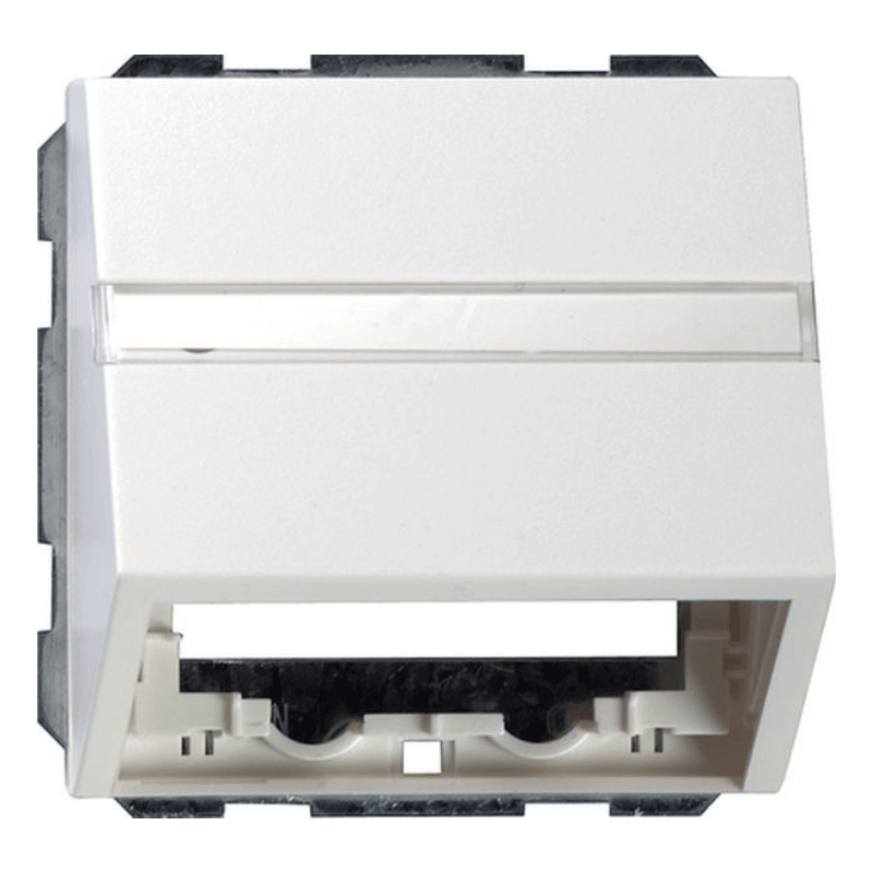 Gira 087027 Datenhaube – System 55, Schriftfeld, reinweiß seidenmatt