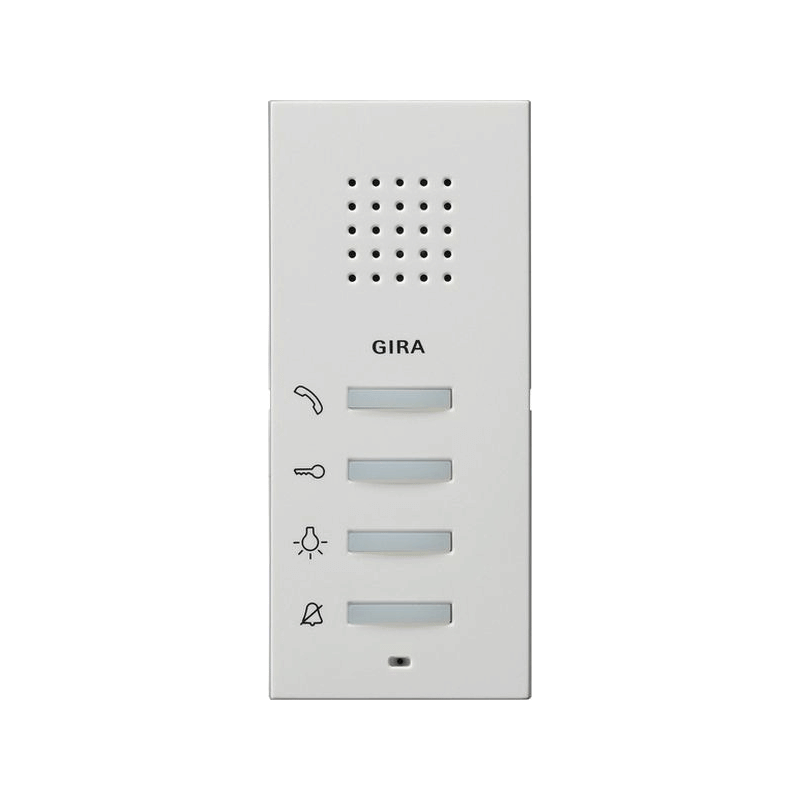 Gira 125027 Wohnungsstation AP – System 55, Audio, reinweiß seidenmatt