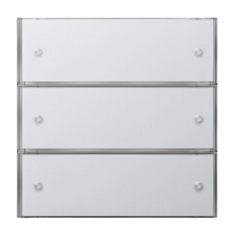 Gira KNX-Tastsensor 3 2023112 – Flächenschalter, Basis, 3-fach, reinweiß