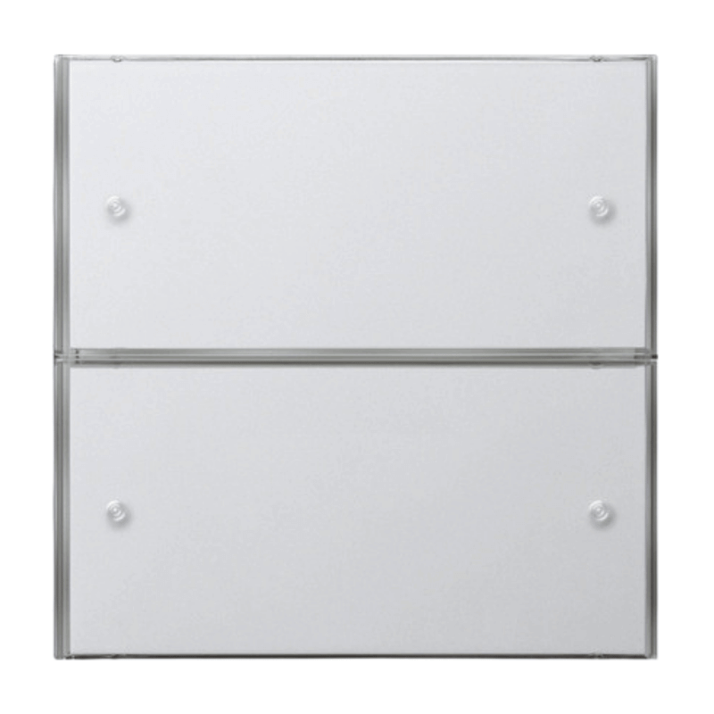 Gira KNX-Tastsensor 3 2032112 – Flächenschalter, Komfort, 2-fach, reinweiß