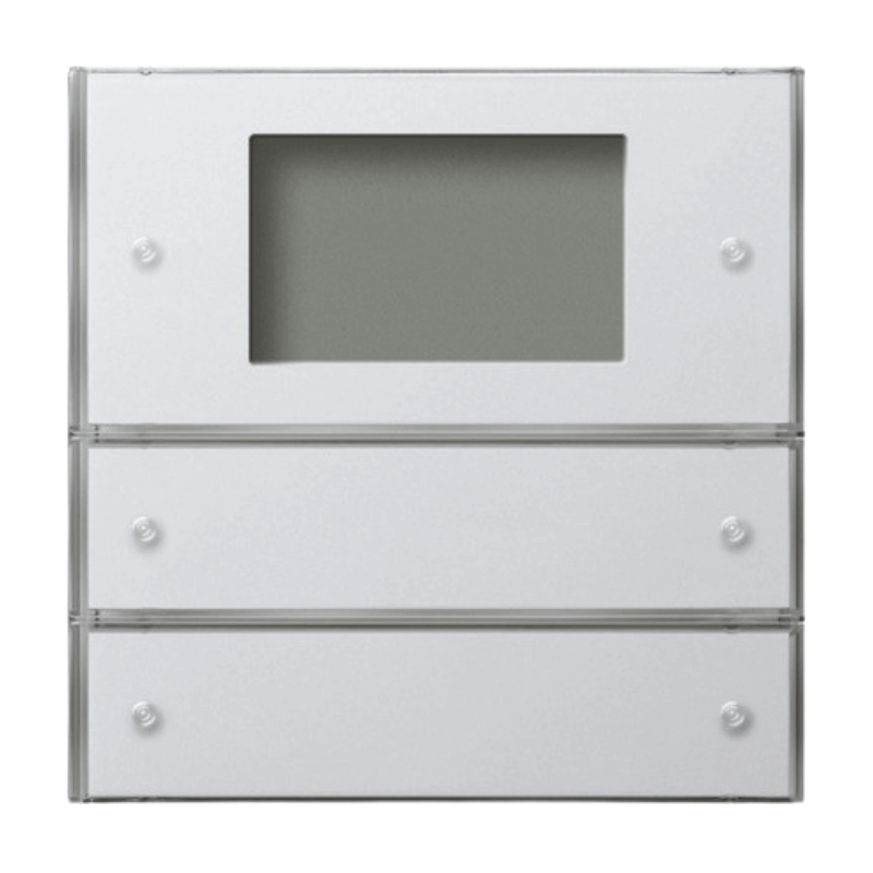 Gira KNX-Tastsensor 3 2042112 – Flächenschalter, Plus, 2-fach, reinweiß