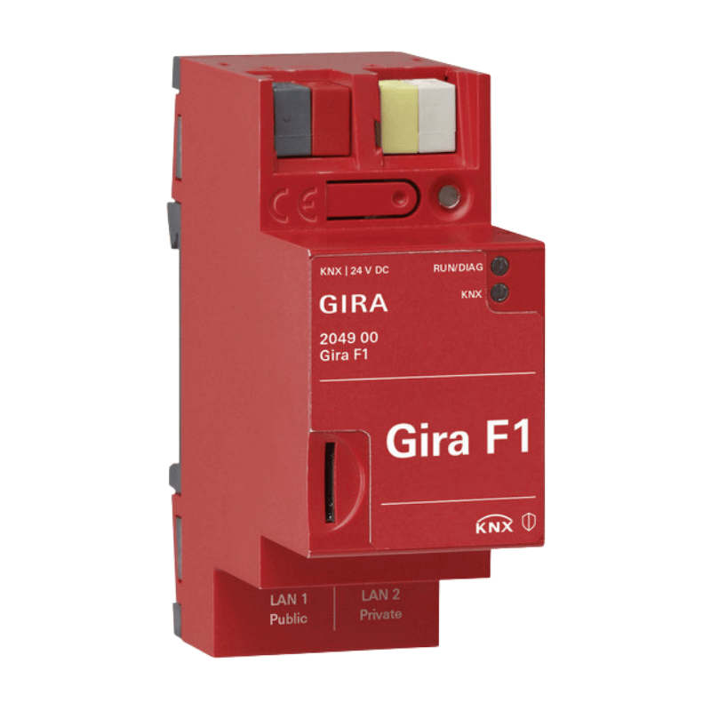 Gira F1 KNX Bridge 204900 – KNX Secure, bidirektional, REG