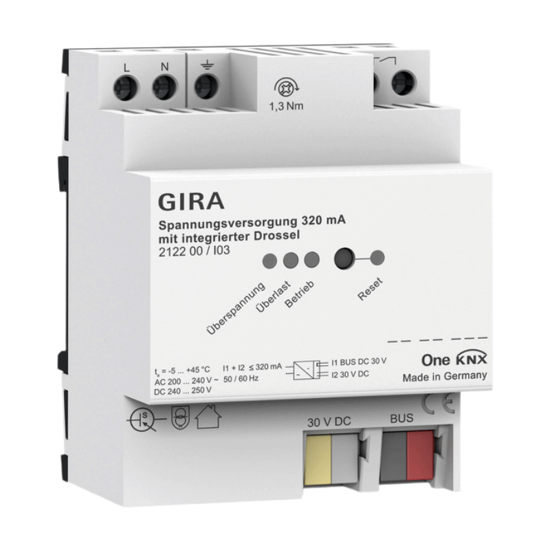 Gira Spannungsversorgung 212200 – OneKNX, 320mA, REG