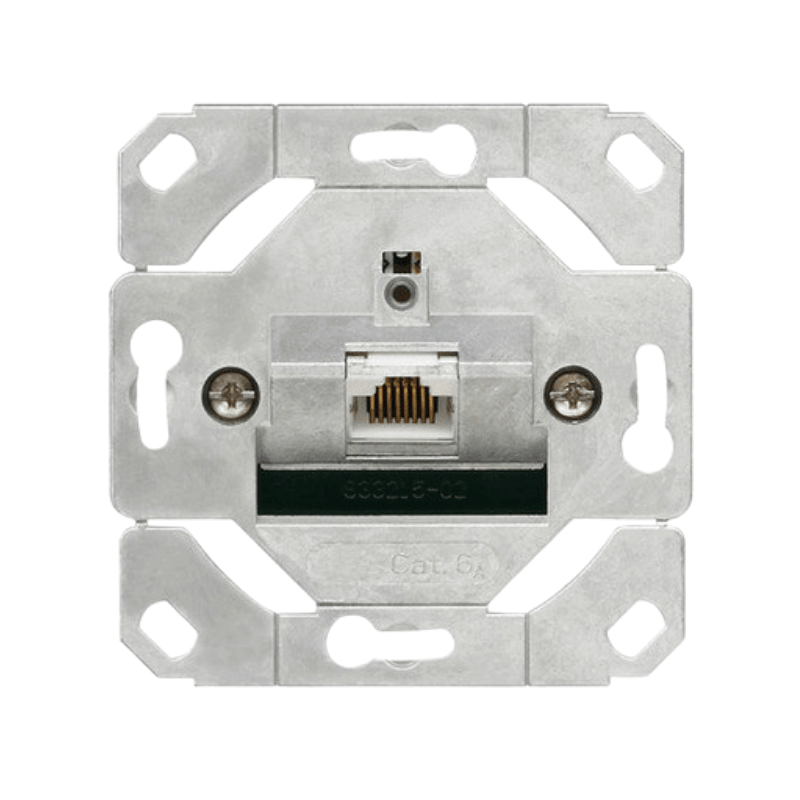 Gira 245100 Netzwerkdose – System 55, 1-fach, Cat.6a, LSA-plus
