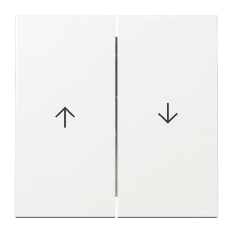 Gira 329403 Jalousiewippe – System 55, 2-fach, reinweiß glänzend