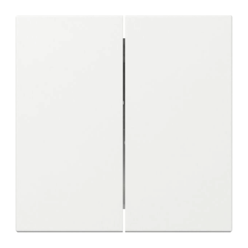 Gira 349503 Wippe – System 55, 2-fach, gerade, reinweiß glänzend