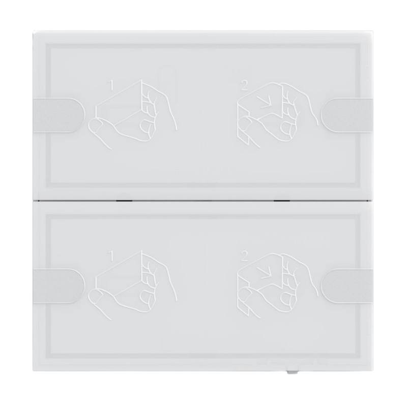 Gira KNX-Tastsensor 4 5002003 – OneKNX, Komfort, 2-fach, weiß