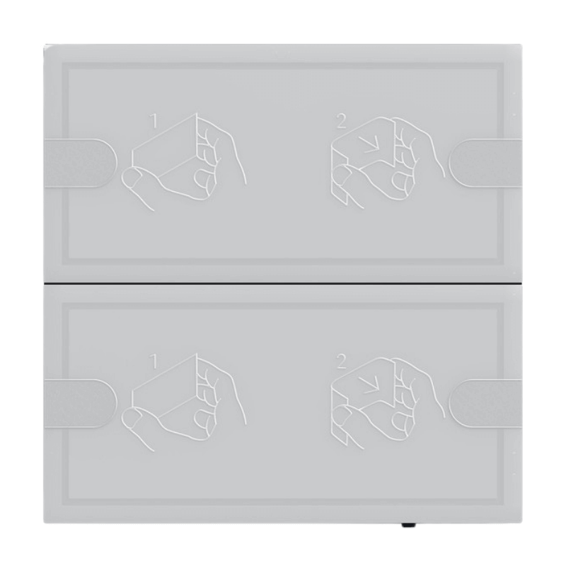 Gira KNX-Tastsensor 4 5002028 – OneKNX,  Komfort, 2-fach, anthrazit