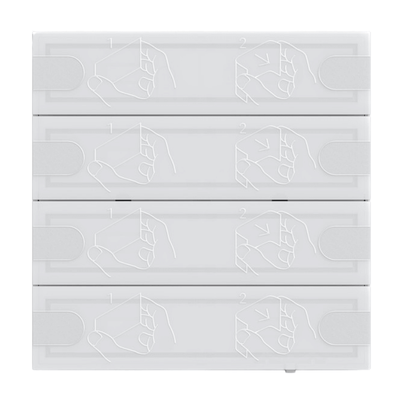 Gira KNX-Tastsensor 4 5004003 – Gira One, Komfort, 4-fach, weiß