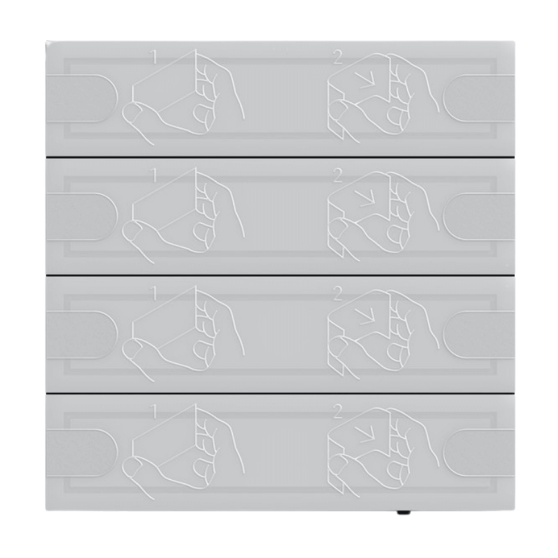 Gira  KNX-Tastsensor 4 5004028 – System 55, Komfort, 4-fach, anthrazit