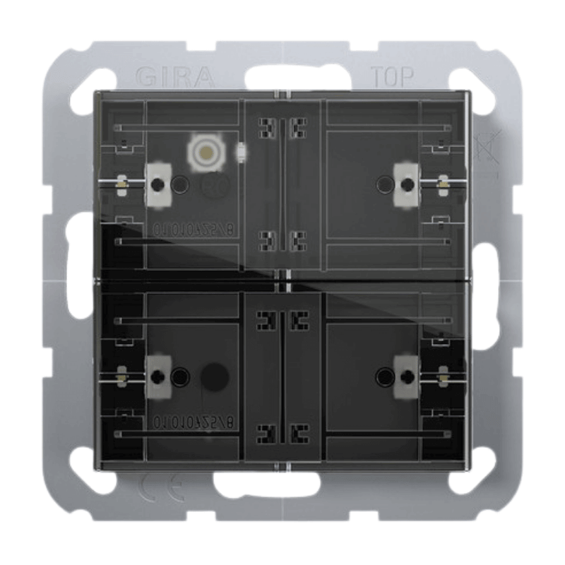 Gira KNX-Tastsensor 4 501200 – System 55, 2-fach, Standard