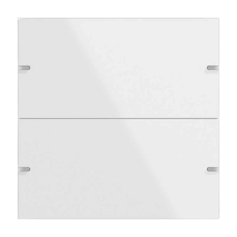 Gira Wippenset für Tastsensor 4 502212 – 2-fach, Glas, weiß