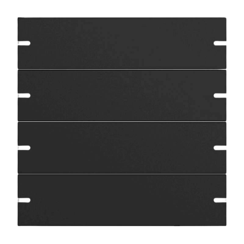 Gira Wippenset für Tastsensor 4 5024905 – 4-fach, schwarz matt