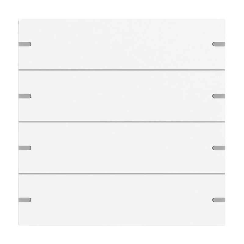 Gira Wippen-Set für Tastsensor 4 5024927 – System 55, 4-fach, reinweiß matt