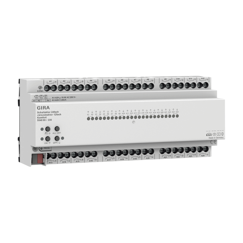 Gira Universalaktor 504000 – 24-fach, 16A, Komfort, KNX Secure, REG