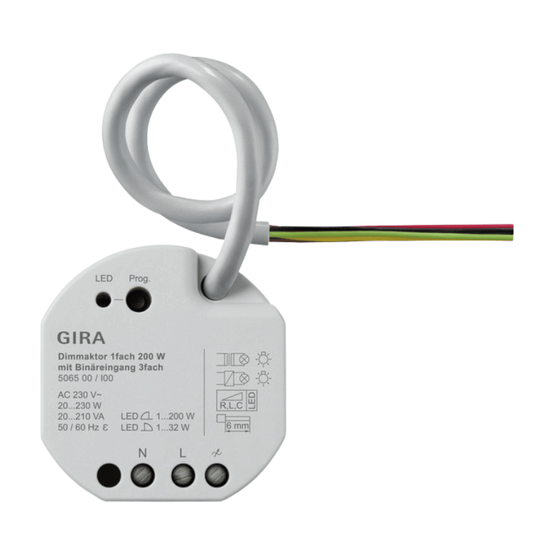 Gira KNX-Dimmaktor 506500 – 1-fach, 200W, UP, für Gira One